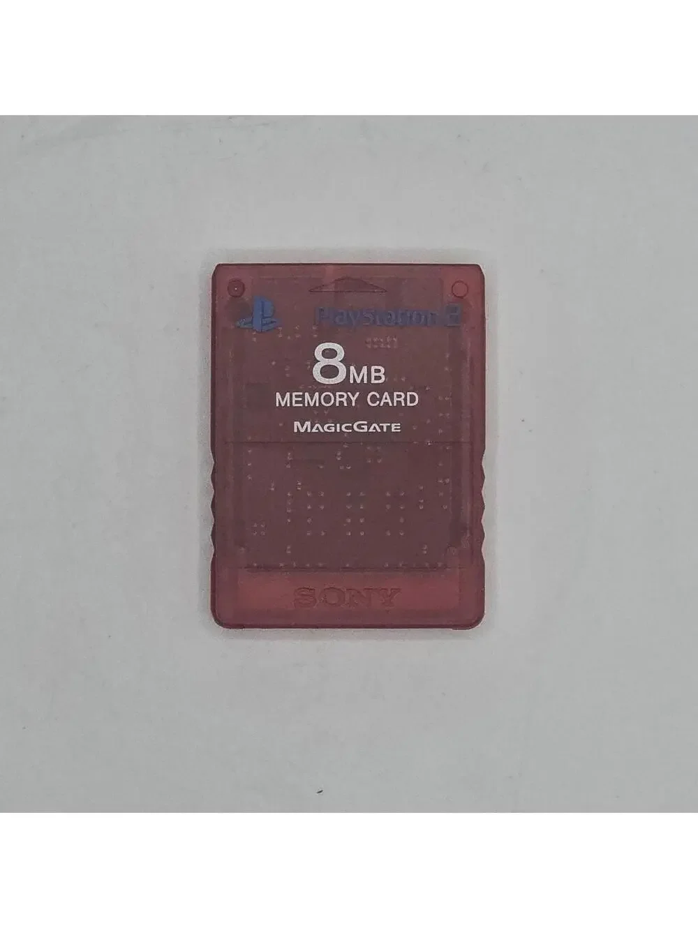 Official Sony PS2 8MB Memory Card - Translucent Red - MAGICGATE PlayStation 2